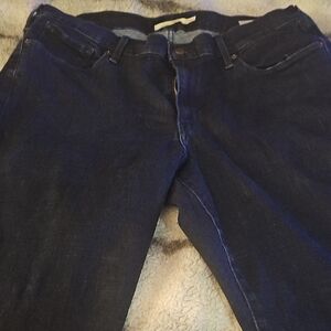 Women's Dark Blue Stretch Levi Denim Jeans